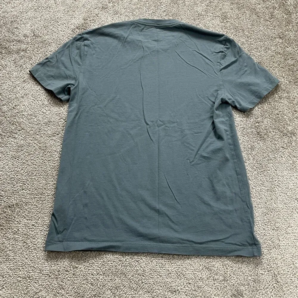 Everlane Basic Crew Neck T-Shirt Unisex XS Blue Short Sleeve Cotton Casual Tee - Picture 2 of 9